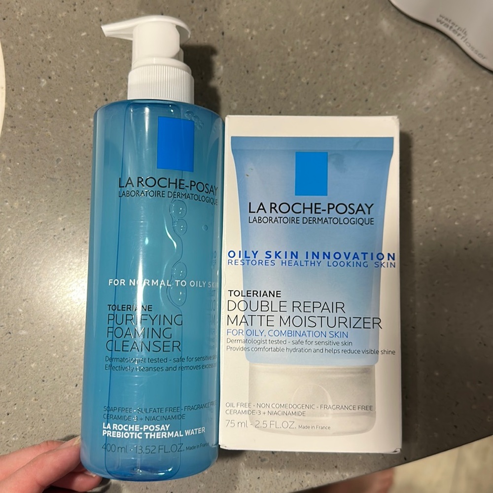La Roche Posay - Toleraine Purifying Cleanser and Moisturizer